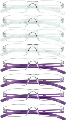 Miniatura 13 de VisionGlobal 2 pares de anteojos de lectura, anteojos bloqueadores de luz azul, anteojos de lectura para computadora para mujeres y hombres, marco 2