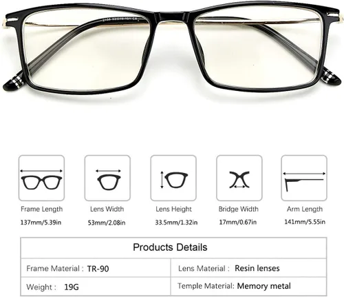 Miniatura 5 de Gafas de lectura multifocales progresivas para computadora presbíopes para hombres y mujeres