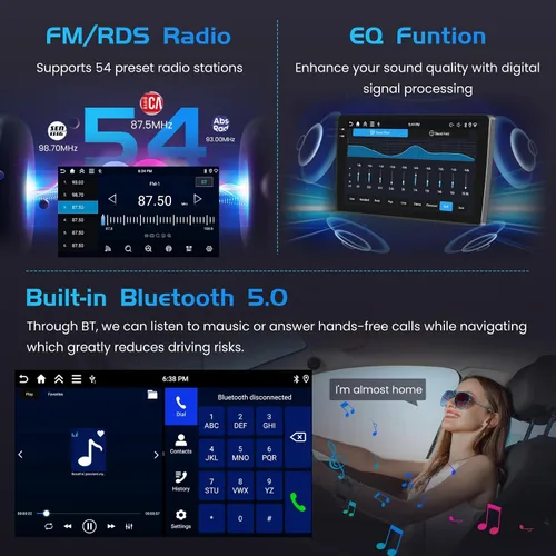 Miniatura 7 de Inefala 4G 64G para Ford Edge 2011 2012 2013 2014 2015 Radio CarPlay 9 "Incell pantalla táctil coche estéreo Android 15 Android Auto Bluetooth 5.0