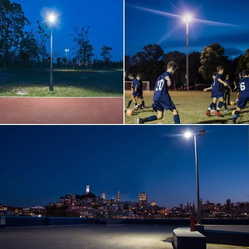 Miniatura 5 de Luz de estacionamiento al aire libre de 100 W, luz de calle LED de 15,000 lúmenes, súper brillante, 5000 K, luz blanca diurna AC100-277V