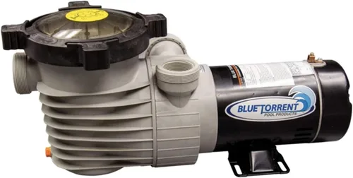 Bomba de repuesto de 1 HP de velocidad única, doble puerto, flujo de fuerza para piscinas sobre el suelo con interruptor de encendido/apagado y kit