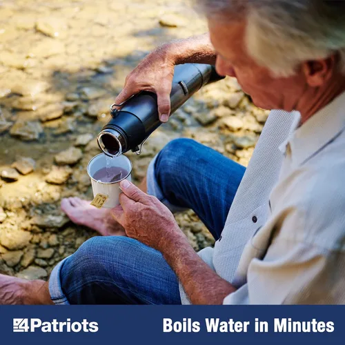 Miniatura 4 de 4Patriots Hervidor Solar Portátil: Calentador de Agua Solar Portátil para Caza y Emergencias - Capacidad de 16.9 oz