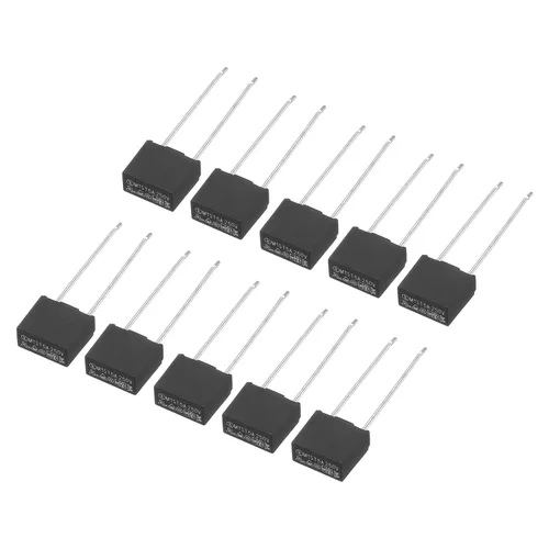 Miniatura 9 de uxcell 30pcs DIP montado en miniatura cuadrado lento golpe micro fusible para piezas electrónicas PCB LCD reparación, 1.6A 250V, negro