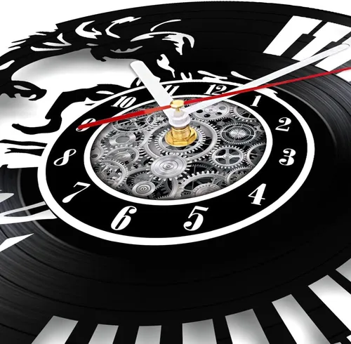 Miniatura 3 de The Geeky Days Ludwig Van Beethoven - Reloj de pared de disco de vinilo, funciona con pilas, cuarzo silencioso de 12 pulgadas, teclado de piano, Sin