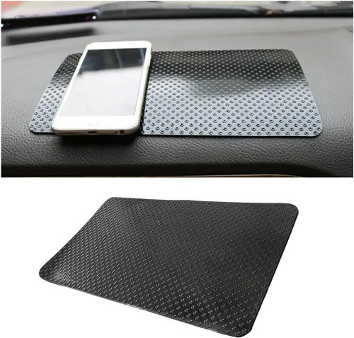 Miniatura 8 de Osilly Tapete antideslizante para tablero de automóvil, 10.6" x 5.9" pulgadas, almohadilla adhesiva universal de PVC para automóvil, tapete