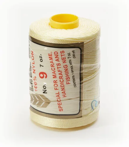 Miniatura 62 de N° 9 - 100% Cordón de Hilo de Nylon Omega para Tejer y Crochet - 01 Blanco