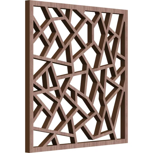 Miniatura 33 de 7 3/8 pulgadas de ancho x 7 3/8 pulgadas de alto x 3/8 pulgadas de alto, paneles de pared de madera con calado decorativo extra pequeño de Venecia