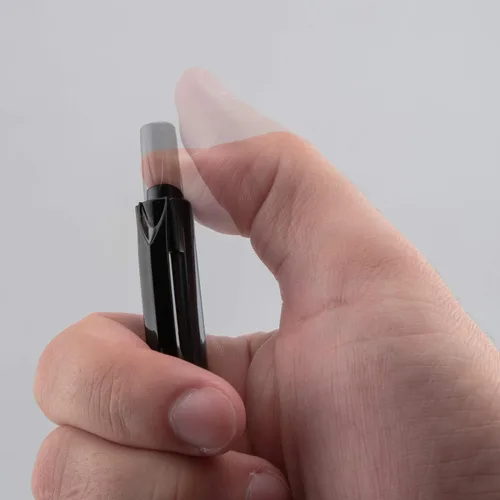 Miniatura 3 de Pentel Handy-line S - Marcador permanente retráctil y recargable, punta de bala, barril negro, tinta negra, caja de 12 unidades (NXS15-A)