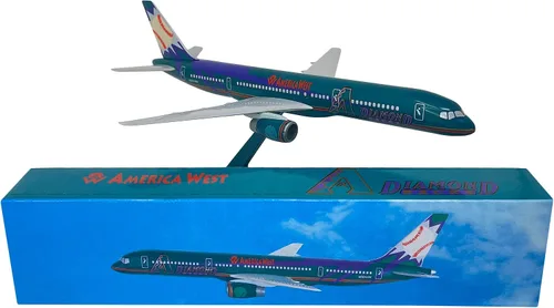 Miniatura 4 de América Occidental "D de espalda" Boeing 757 – 200 Modelo de avión miniatura Snap Fit Kit 1: 200 parte # abo-75720h-600