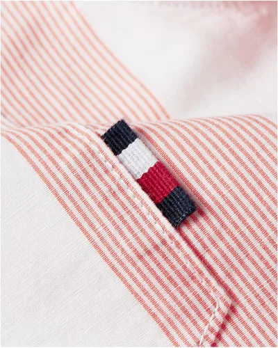 Miniatura 3 de Tommy Hilfiger Camisa de mezcla de lino de manga corta para hombre, ajuste regular