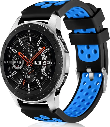 Miniatura 17 de Lerobo - Correas compatibles con Samsung Galaxy Watch 3 de 45 mm/Samsung Galaxy Watch 46 mm, Gear S3 Frontier, Correa clásica, correa de silicona