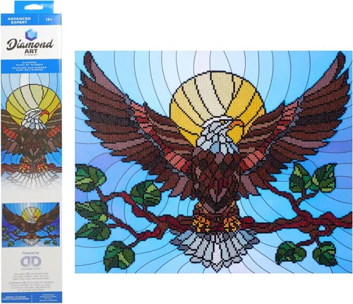 Miniatura 8 de DIAMOND ART BY LEISURE ARTS Batik Poppies, 16 x 20 pulgadas, kits avanzados de pintura de diamantes para adultos, arte para adultos, kit, pintura