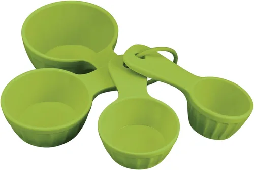 Miniatura 10 de UP Juego de 4 tazas medidoras de melamina estilo latte, herramientas profesionales de anidación para hornear y cocinar para ingredientes líquidos