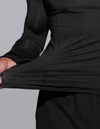 Miniatura 6 de TSLA - Paquete de 1 o 3 camisetas de compresión para hombre de manga larga con SPF 50+, camiseta de entrenamiento, deportiva, de protección