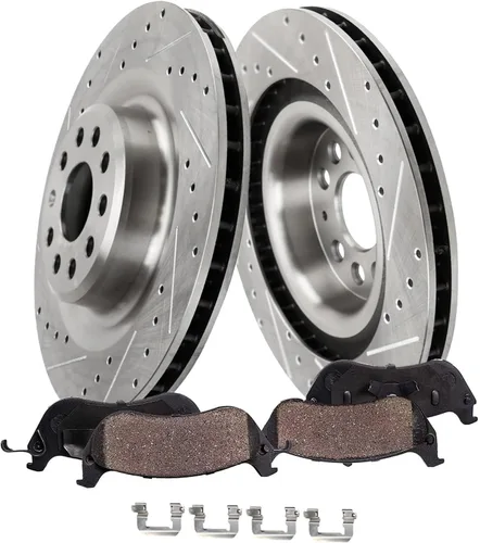Miniatura 36 de Detroit Axle - Kit de freno trasero para Toyota Camry 2012-2017, Avalon Lexus ES300h ES350 2013-2018, repuesto de pastillas de freno de cerámica