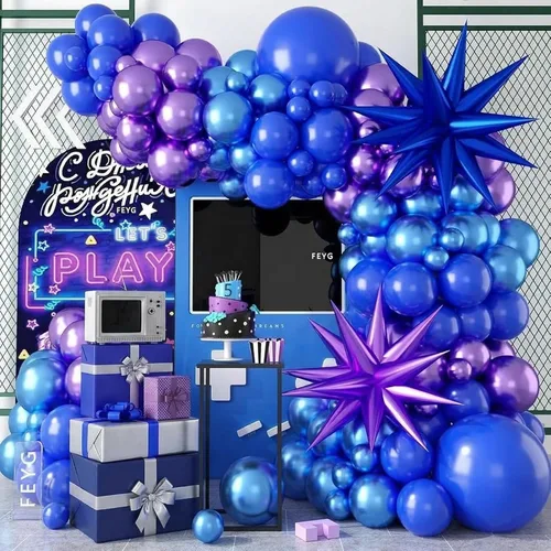 Miniatura 12 de Kit de Arco de Guirnalda de Globos de Género, Globos Rosa Polvoriento y Azul Arena Blanca, Globo Bohemio Rosa Nude para Tema Neutro Baby Shower