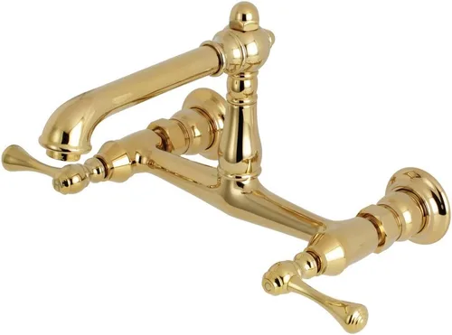 Miniatura 10 de Kingston Brass KS7247BL - Grifo de baño de montaje en pared, latón cepillado Cobrizo cepillado