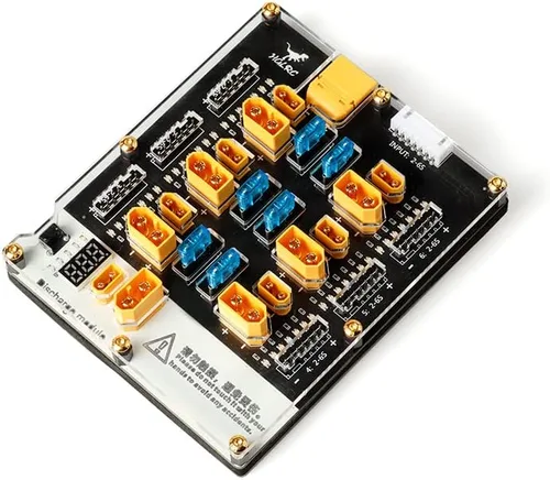 Miniatura 3 de HGLRC Thor 6 Puertos Lipo Batería Balance Cargador Junta Pro 40A XT60 XT30 Plug 2-6S Integrado con Lipo Discharger para IMAX B6 ISDT Q6 Nano HOTA D6