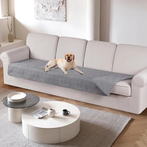 Miniatura 25 de TAOCOCO Funda de cojín de sofá 100% impermeable reversible, funda de asiento de sofá para perros y mascotas, funda de sofá biplaza para sofá