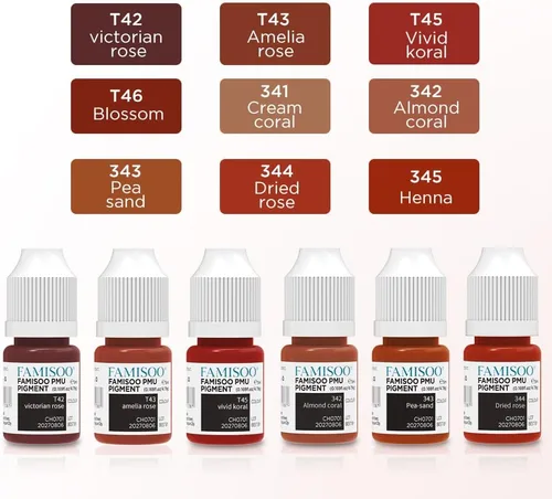 Miniatura 4 de PMU - Pigmento para labios 0.169 fl. oz/5 ml, tinta de tatuaje profesional para labios de larga duración, microblading de color, maquillaje