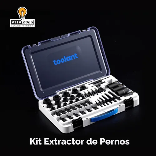 Miniatura 6 de toolant Kit extractor de pernos de impacto de 46 piezas, kit de herramientas de llave para quitar pernos y tuercas, extractor de pernos despojados