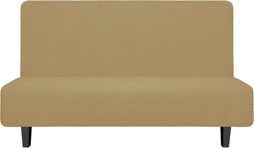 Miniatura 26 de Easy-Going - Funda elástica para futón, cubierta para sofá cama sin brazos, protector de muebles sin reposabrazos con parte inferior elástica