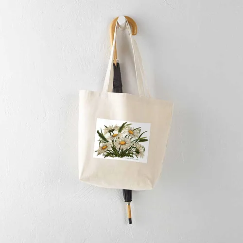 Miniatura 5 de CafePress Daisies - Bolsa de lona natural, estilo victoriano, vintage, reutilizable, bolsa de compras