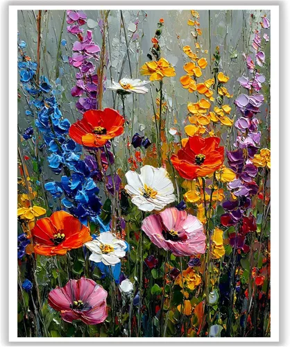 Miniatura 8 de HITO Kit de pintura de paisaje por números para adultos, Aurora para adultos, kits de pintura por números sobre lienzo para regalo, decoración