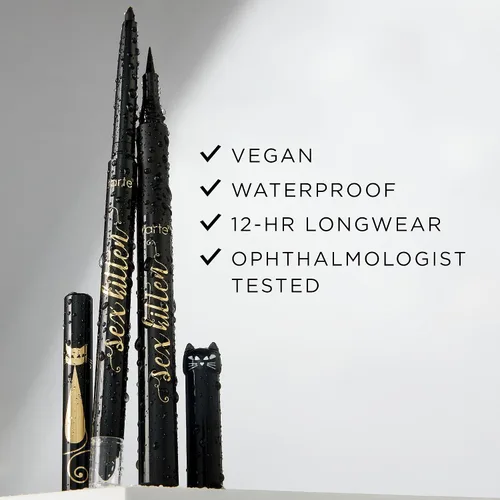 Miniatura 7 de tarte Sex Kitten Liquid Liner - Delineador líquido con aceite de ricino para pestañas atrevidas y nutritivas, impermeable, uso durante todo el día