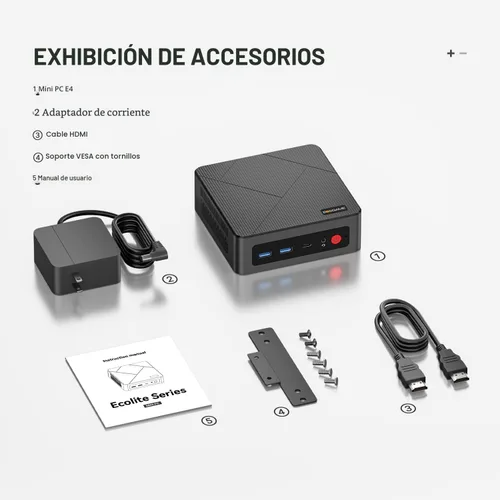 Miniatura 9 de BOSGAME E4 Mini PC, Mini Computadoras con AMD Ryzen 5 3550H, 16GB DDR4 512GB PCIe SSD, Dual RJ45, Triple Pantalla 4K, USB-C, USB 3.2, Wi-Fi 5/BT