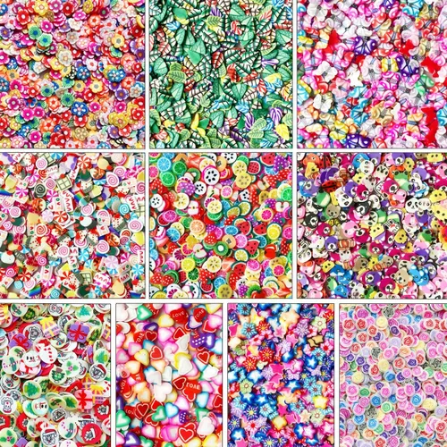 Miniatura 11 de Rebanadas de polímero para arte de uñas, rebanadas de frutas para decoración de uñas y teléfonos celulares (mariposa)
