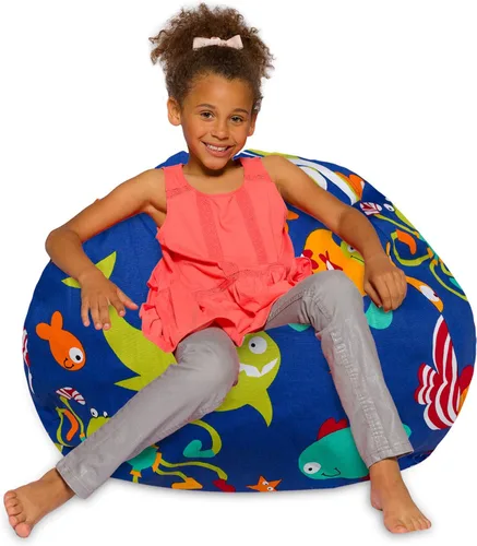 Miniatura 18 de Posh Beanbags - Sillón puff Azul Rey Sólido