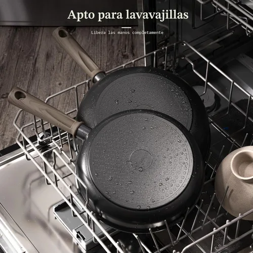 Miniatura 7 de Astercook - Juego de ollas y sartenes antiadherentes, juego de utensilios de cocina de inducción de titanio saludables y libres de tóxicos