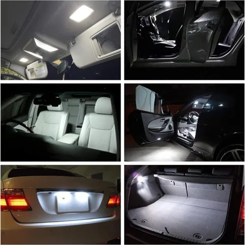 Miniatura 2 de 13 piezas de kit de bombillas LED interiores para Ford Taurus 2010 2011 2012 2013 2014 2015 2016 2017 2018 2019 Luces de mapa, domo, maletero, placa