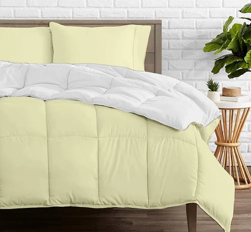 Miniatura 31 de Edredón reversible – Lujoso para todas las estaciones – 100% algodón orgánico tamaño individual XL de 68 x 92 pulgadas, 1 edredón alternativo