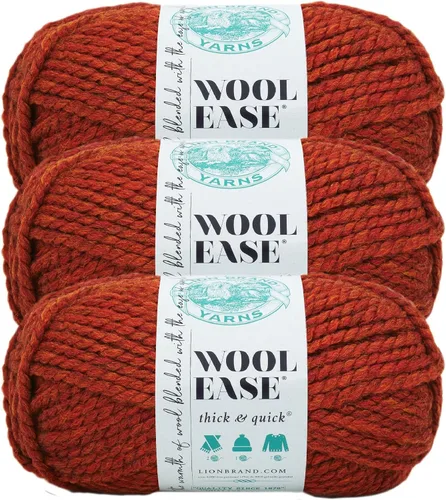 Miniatura 119 de Lion Brand Yarn - Ovillo de lana Wool-Ease Thick & Quick color fuerza aérea