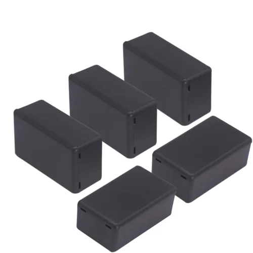 Miniatura 16 de Zulkit 12 cajas de proyecto de plástico ABS para proyectos eléctricos, caja de conexiones de energía, color negro, 1.97 x 1.10 x 0.59 pulgadas