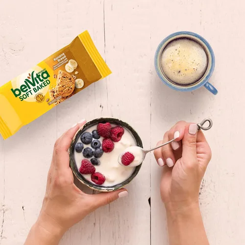 Miniatura 7 de Bizcochos para el desayuno BelVita, cocidos al horno, pan de plátano, caja de 5 recuadros, 8.8 onzas (paquete de 6 unidades).