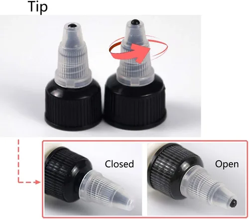 Miniatura 5 de Meirrnyyu 20 piezas de botellas de plástico para condimentos de 4 oz con tapas de rosca, botella de salsa con tapa despachadora, botellas