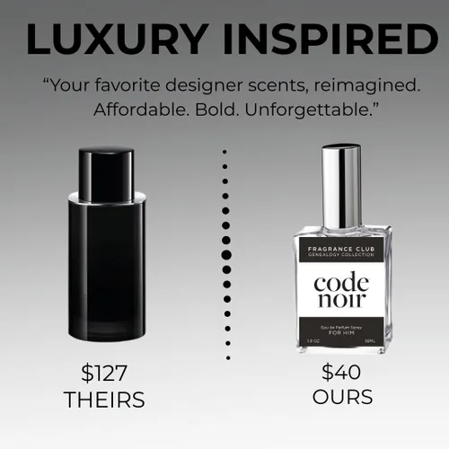 Miniatura 2 de Code Noir Luxury Inspired 1.9 oz EDP Fresh Woody Amber Fragancia para hombre