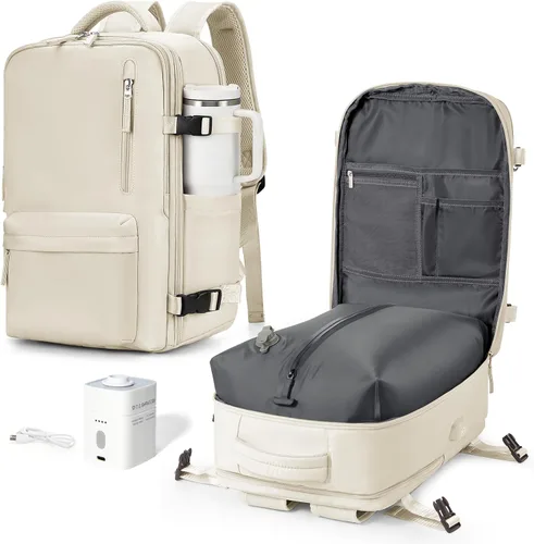 Miniatura 31 de VGCUB Mochila Grande de Viaje de Trabajo y Negocios Equipaje de Mano Aprobado para Vuelo Mochila para Laptop para Mujeres y Hombres Mochila