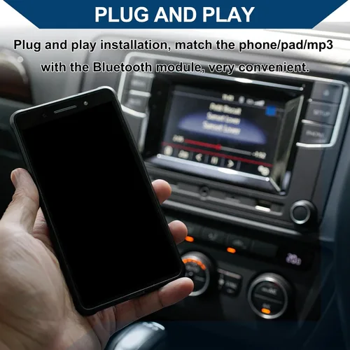 Miniatura 7 de Arnés de radio estéreo para BMW Bluetooth AUX adaptador cable de música conveniente 7.9 in 1 unids negro