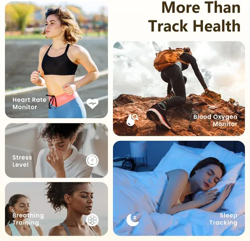 Miniatura 4 de Reloj inteligente para hombres y mujeres, llamada Bluetooth, más de 120 modos deportivos, rastreador de fitness, seguimiento del sueño, contador