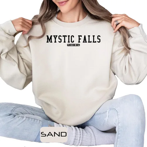 Miniatura 5 de Camiseta Mystic Falls Virginia, estilo vintage universitario, camiseta inspirada en la televisión, regalo para mujeres y hombres