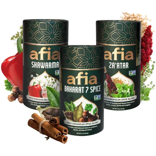 Miniatura 16 de Afia Baharat 7 Spice Blend – Condimento levantino premium con cilantro, canela, clavo, pimienta negra, comino y cardamomo – Sabor audaz de Oriente