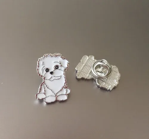 Miniatura 7 de Broche de perro carlino encantador para mascotas, broche de ramillete de metal, placa de identificación para perro, regalo de cumpleaños de Navidad