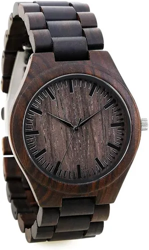 Miniatura 8 de Relojes de madera grabados personalizados – Relojes de madera de cumpleaños o aniversario personalizados para hombres, marido, novio, papá, hijo