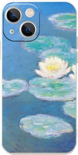 Miniatura 20 de Funda para iPhone 14 Plus, Classic Art Monet Painting Retro Landscape Phone Case para mujeres y hombres, cubierta protectora delgada de TPU flexible