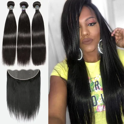Miniatura 11 de Extensiones de cabello, liso, malasio, calidad 9A