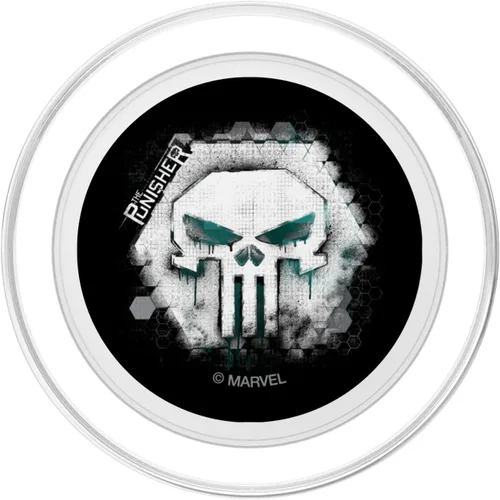 Miniatura 2 de Marvel The Punisher Geometric Skull PopSockets MagSafe PopGrip para iPhone